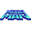 Blue Mega Man Logo