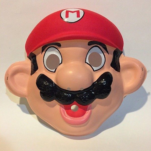 Vintage Super Mario Mask front