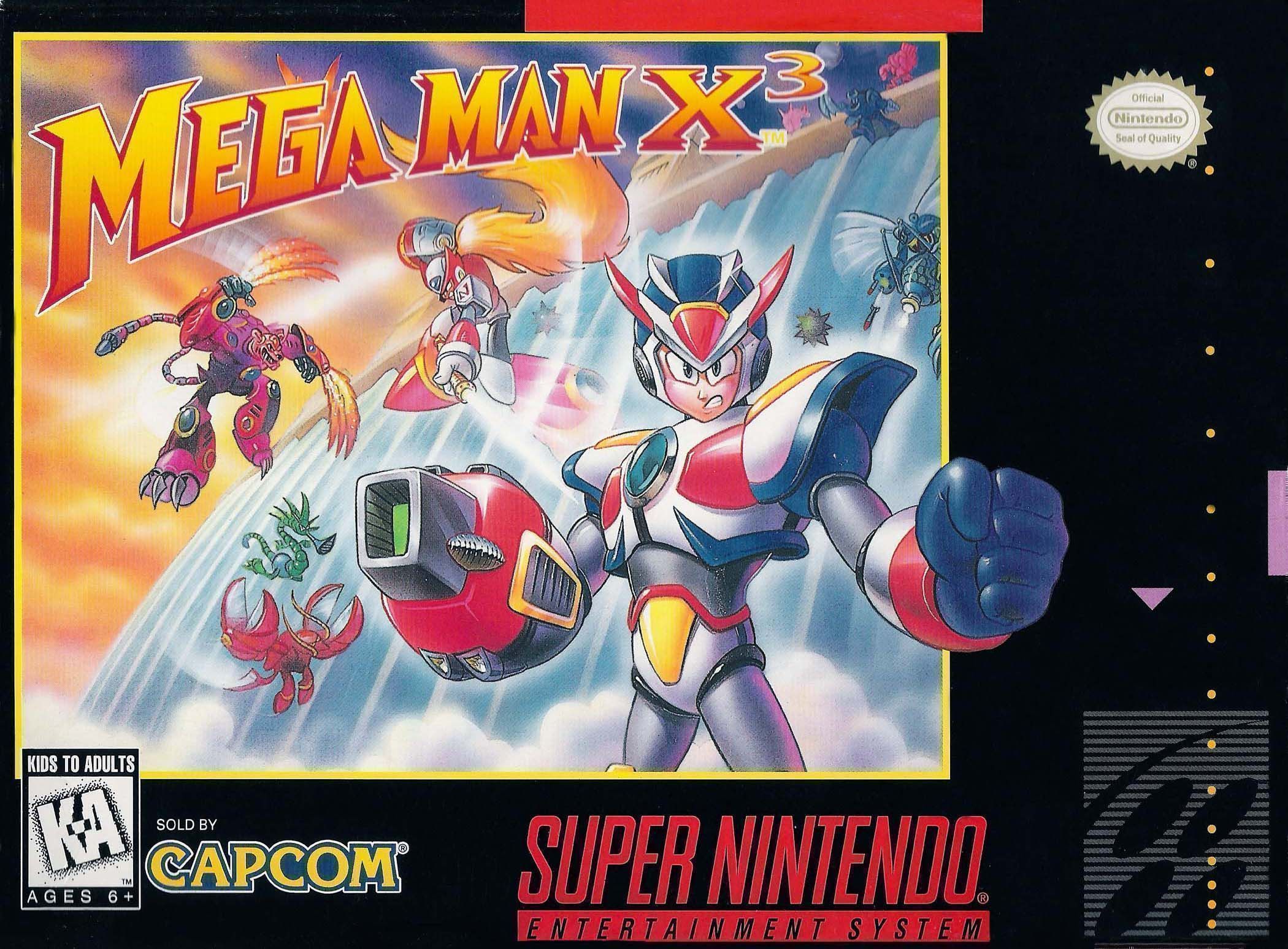 Mega Man X3 box-art