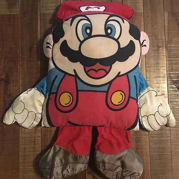 Front shot of the Vintage Super Mario Pillow