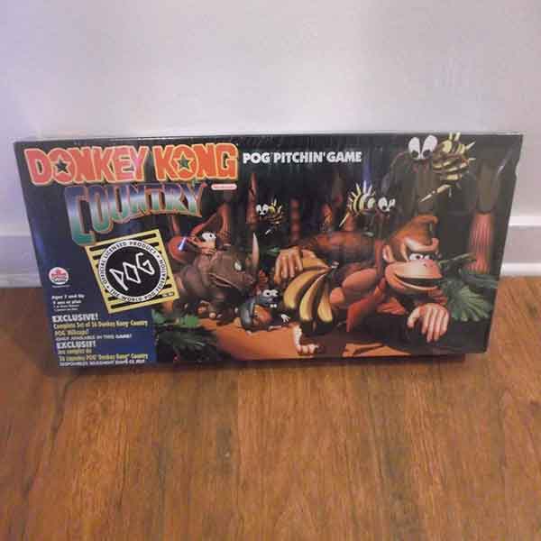 The DKC pog pitchin' game in box and sealed.