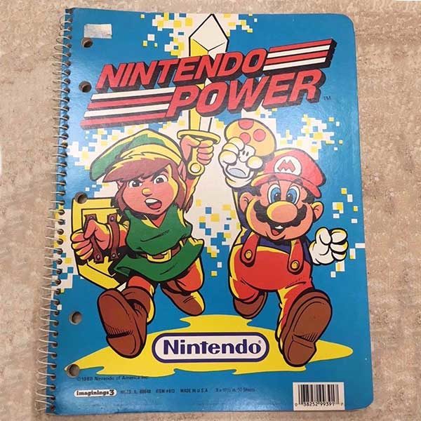 The nostalgia factor is big with this Nintendo Power spiral notebook