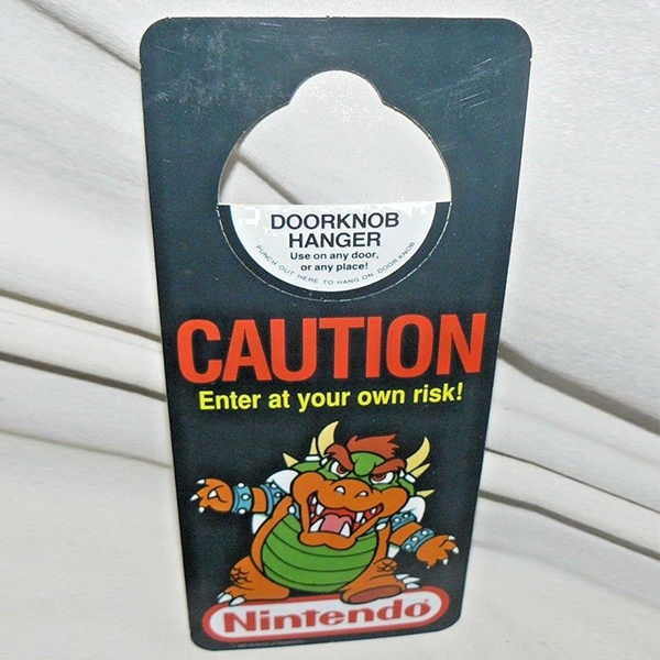Bowser Doorknob Hanger @nintendoretrolove