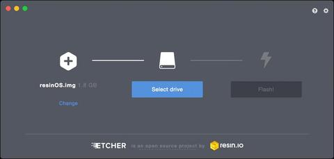 Etcher Installation Select Drive