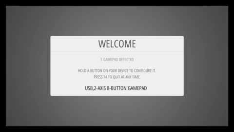 Retropie Gamepad setup success screen