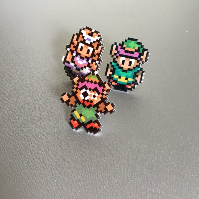 Nintendo Pixel Art: Legend Of Zelda Pins
