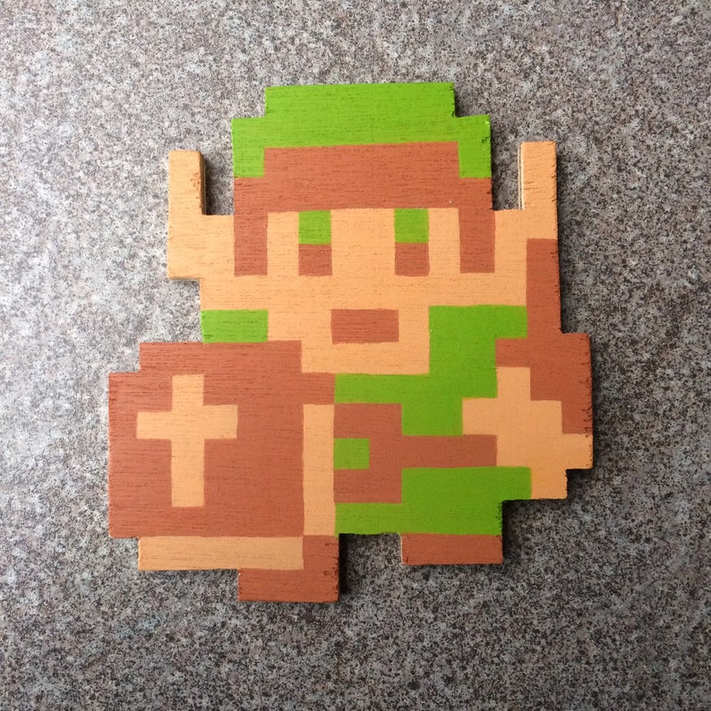 Link as Wooden Wall Decor

