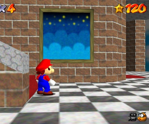 Mario 64 Easter Egg - here you will find it.